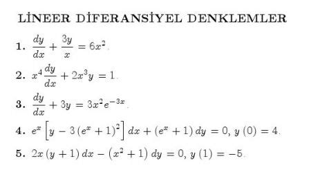 Diferansiyel Denklem Nedir?